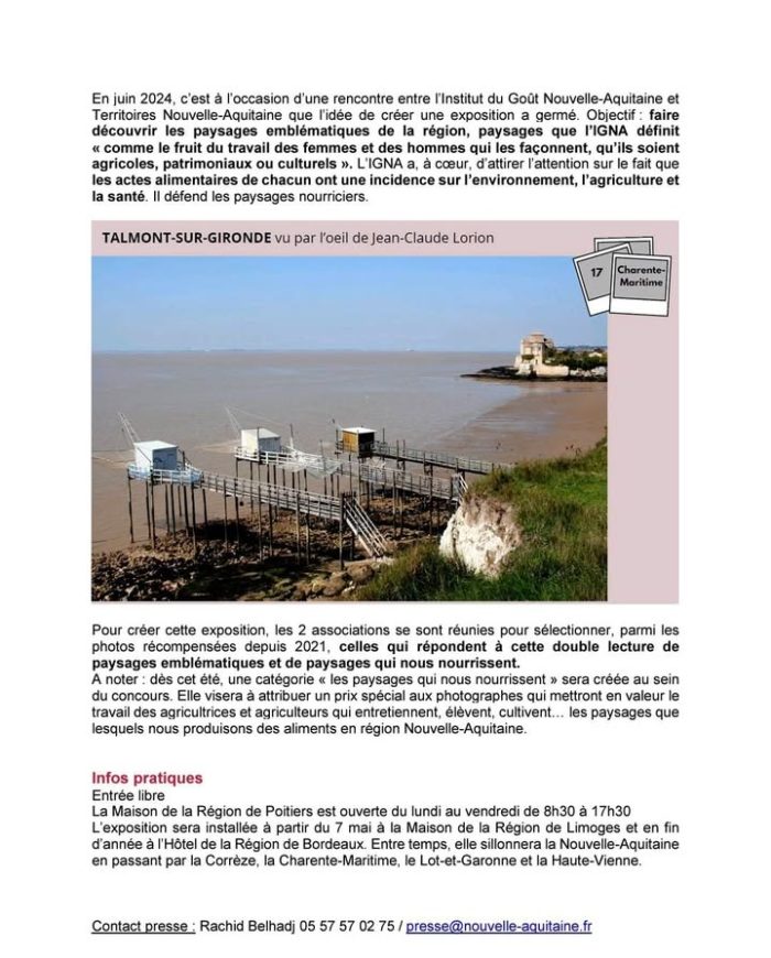 Léquipe bénévoles de Territoires Nouvelle-Aquitaine remercie la région Nouvelle Aquitaine-Aquitaine de nous accueillir dans leurs locaux avec laide de l institut du goût Nouvelle-Aquitaine. 
Rendez vous à partir du 10 Mars 2025 à Poitiers. 
Vous pouvez prendre contact avec nous pour toutes questions. 
contact@territoiresnouvelleaquitaine.fr
https://territoiresnouvelleaquitaine.fr/

#TNA #nouvelleaquitaine
