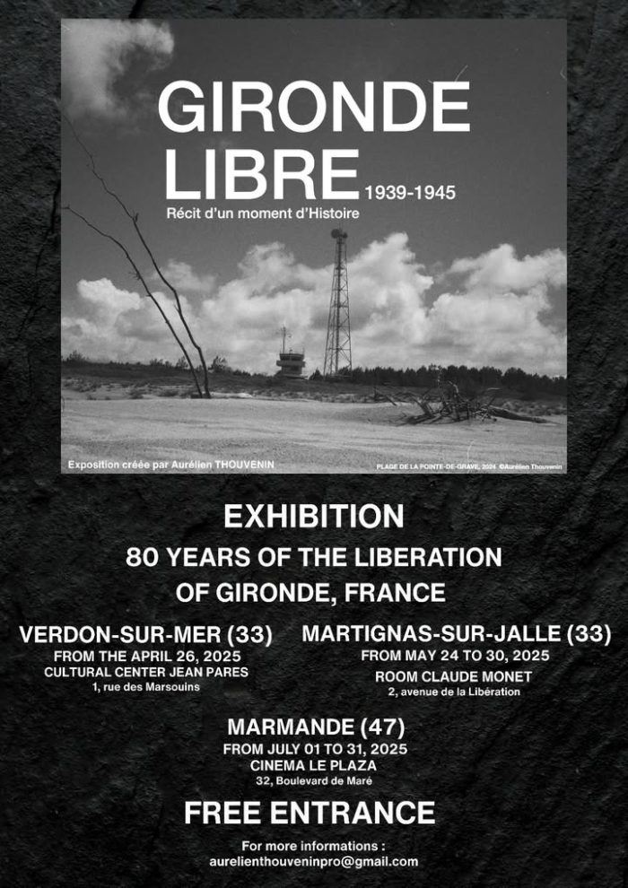Bonjour, à vos agenda venez nombreux à ces expositions organisées en Nouvelle-Aquitaine par un de nos fidèles photographes de notre concours photos Ma région en Images. 
Voir comment la Gironde a retrouvé sa liberté il y a 80 ans.
#TNA #nouvelleaquitaine #culture